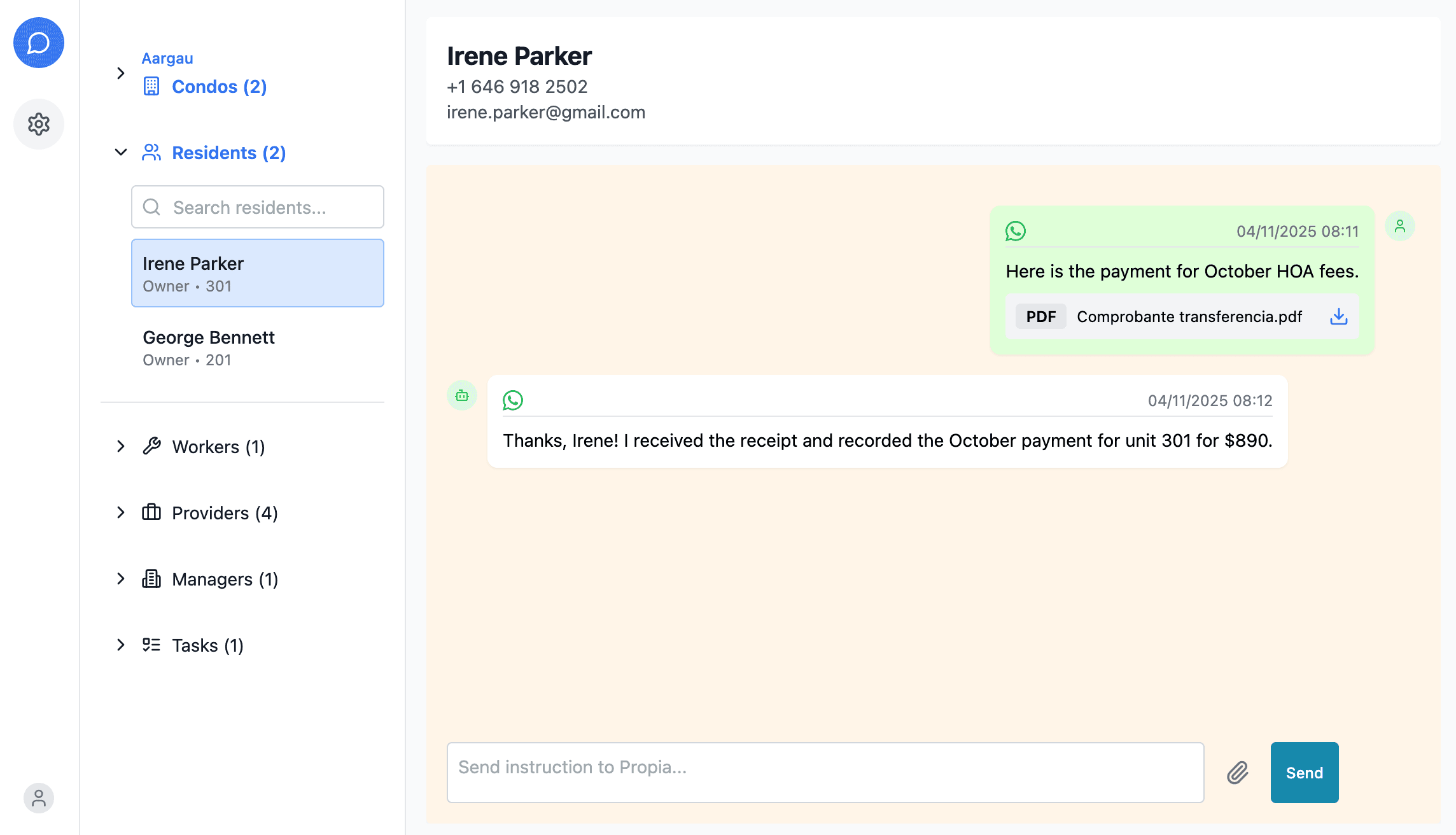 Eloria management dashboard preview